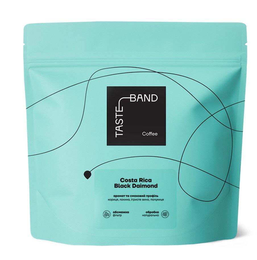 Кава зерно Коста Ріка Natural Black Diamond Brew 250г